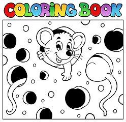 Image showing Coloring book with mouse 2