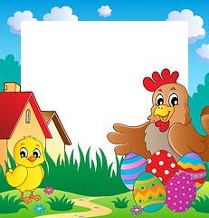 Image showing Frame with Easter theme 2