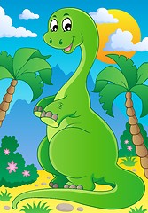 Image showing Scene with dinosaur 2