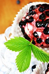 Image showing Blueberry cupcake