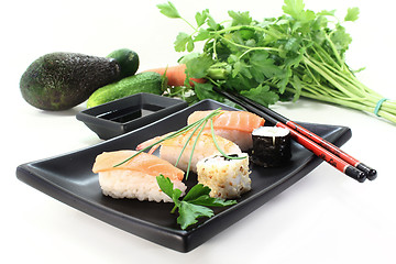 Image showing sushi