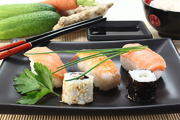 Image showing sushi