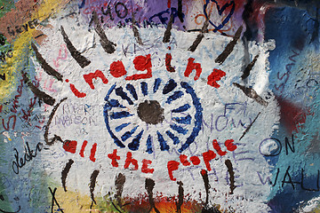 Image showing Lennon wall
