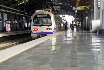 Image showing Indian modern metro station 