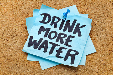 Image showing drink more water - hydration concept