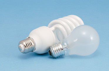 Image showing Novel fluorescent lights incandescent heat bulb 