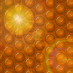 Image showing Honeycomb abstract background