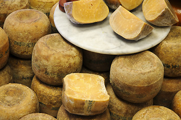 Image showing Old Gouda Cheese in Counter