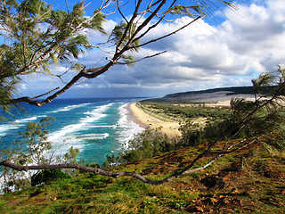 Image showing Sandy Shoreline of Fraser Island, Australia