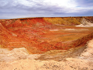 Image showing Colourful sand in the outback, Australia