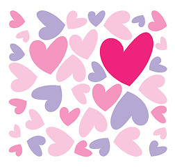 Image showing abstract hearts
