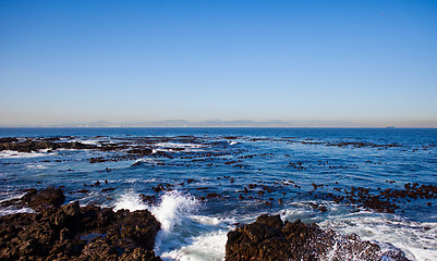 Image showing Waves off Robben Island