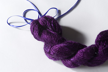 Image showing Purple Yarn