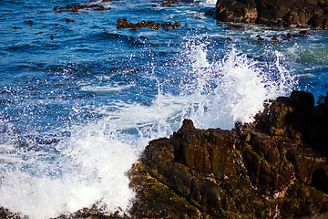 Image showing Waves off Robben Island