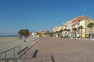 Image showing Villajoyosa beach promenade