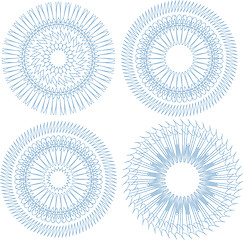 Image showing Vector guilloche pattern for currency, certificate or diplomas