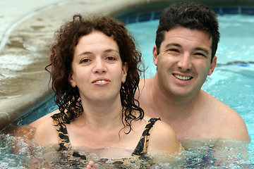 Image showing Couple in the pool