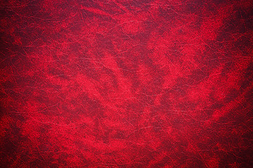 Image showing Red leather texture for background