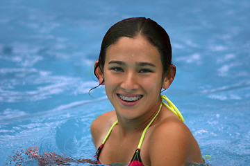 Image showing Happy teen girl smiling