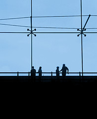 Image showing Passengers waiting at an airport