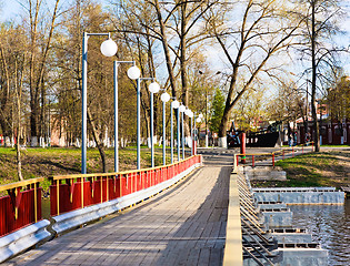 Image showing wooden bridge