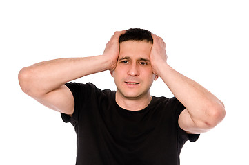 Image showing frustrated man