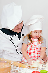 Image showing chef with girl