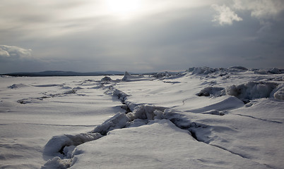 Image showing Northern landscape in the ocean