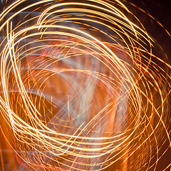 Image showing Abstract light trails