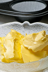 Image showing Margarine with muffin dish