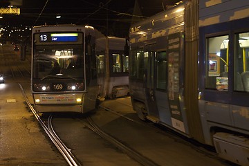 Image showing Tramcars in Oslo