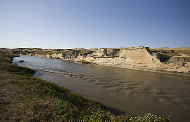 Image showing Milk River Alberta Badlands