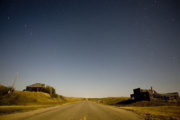 Image showing Night Shot Abandoned house