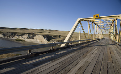 Image showing Milk River Alberta Badlands