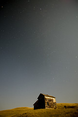 Image showing Night Shot Abandoned house