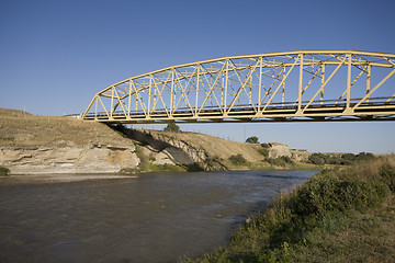 Image showing Milk River Alberta Badlands