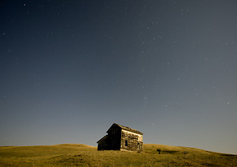 Image showing Night Shot Abandoned house