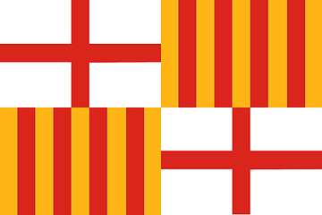 Image showing barcelona flag