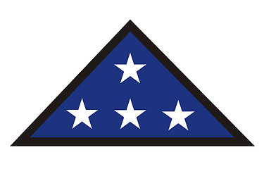 Image showing memorial flag