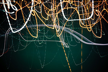 Image showing Abstract light trails