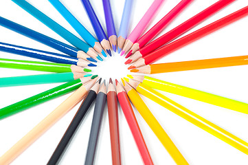 Image showing Multicolored pencils