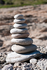 Image showing Pyramid from stones