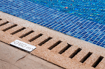 Image showing Pool and depth indicator