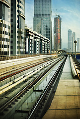 Image showing Railroad in Dubai