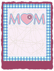 Image showing Mother's day greeting card. EPS 8