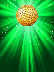 Image showing Sparkling red disco ball. EPS 8