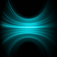 Image showing Blue smooth light lines template background. EPS 8