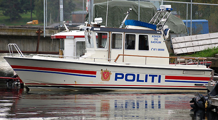 Image showing Police boat