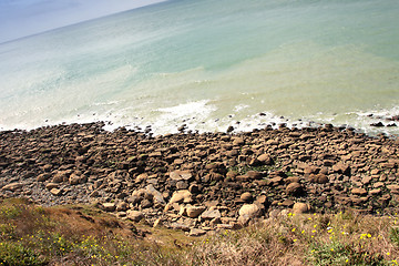 Image showing seascape from the coast of opal in France