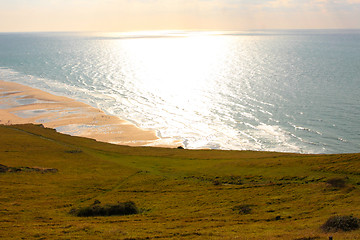 Image showing seascape from the coast of opal in France